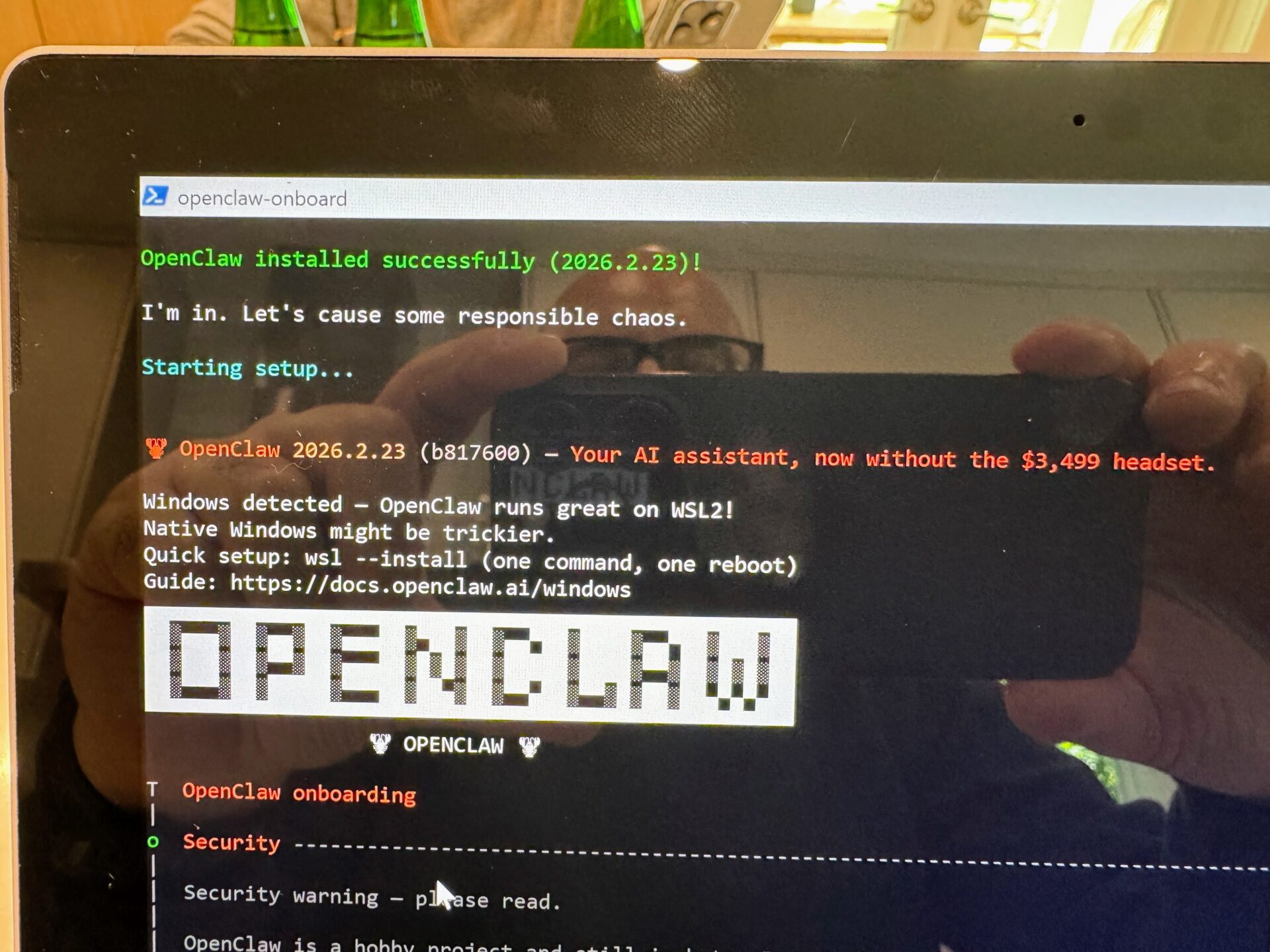 “I’m in. Let’s Cause Some Responsible Chaos”